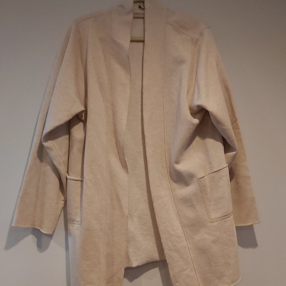 Beige Long cardigan